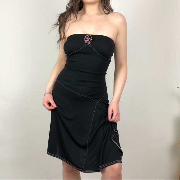 00s strapless midi dress by My Michelle - Picture 2 of 5